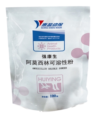 Poudre soluble d'amoxicilline acidifiée par 10% pour les maladies respiratoires de tube digestif de porcs